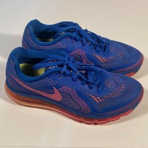 Nike Air Max 2014 (621078-400) Blue Athletic Shoes Women Size 8.5